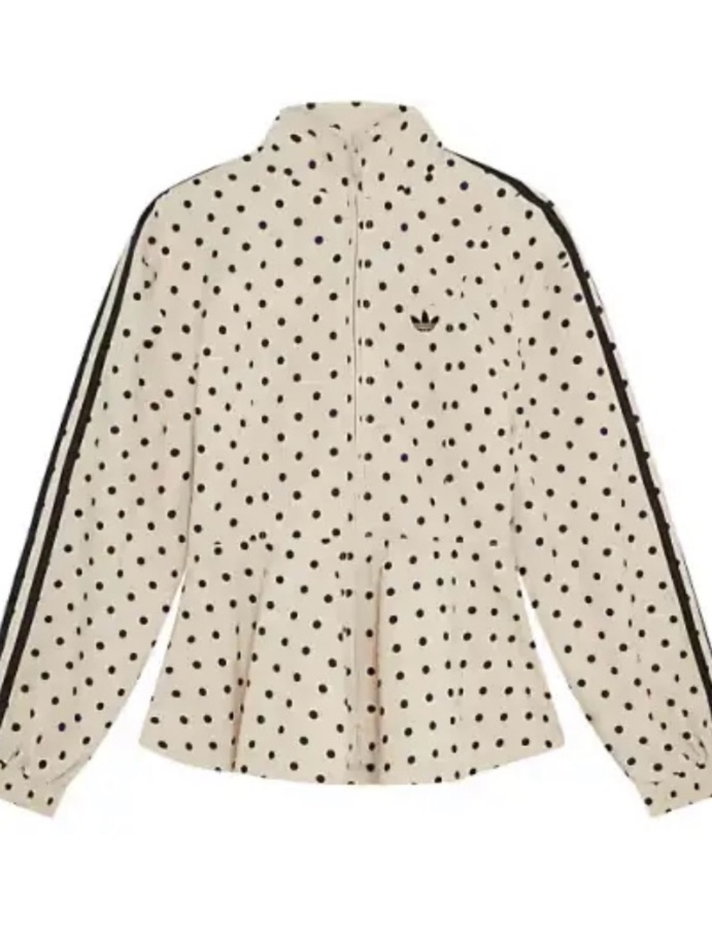 Adidas x Asos limited edition Beige w/ Black Polka Dot jacket - new no tags - Picture 2 of 7